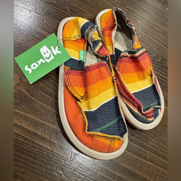 SANUK Girls Sidewalk Sufer LIL DONNY FUNK
 - Slip On Shoe - Picture 1 of 4